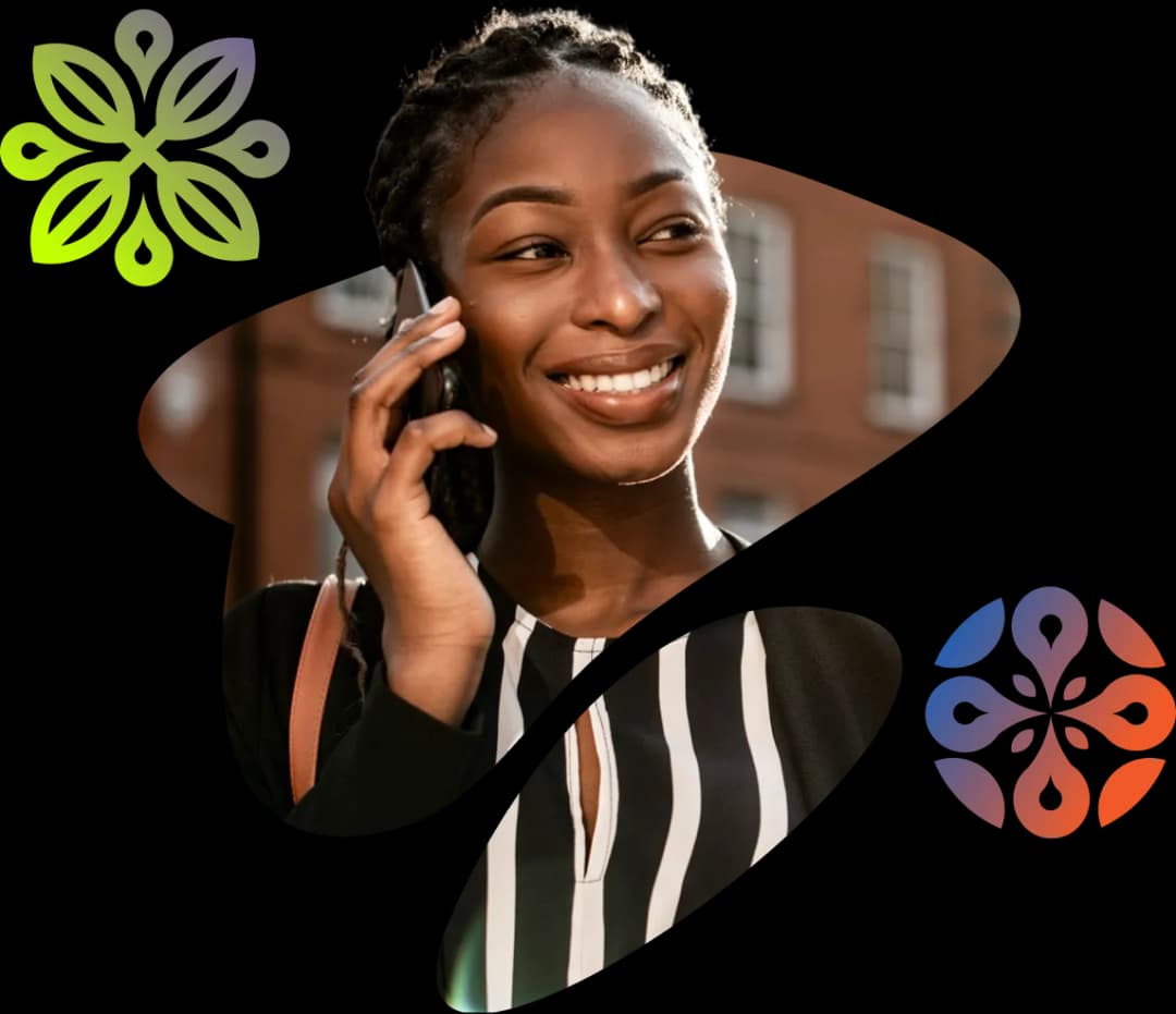 Woman using eSIM